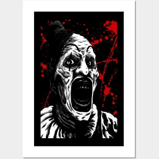 Art the clown terrifier slasher horror movies Posters and Art